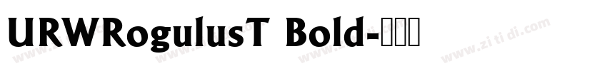 URWRogulusT Bold字体转换